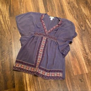 Flying Tomato Kaftan Poncho Style Blouse